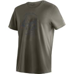 Maier Sports Dieter Print T-Shirt Herren Hellbraun821