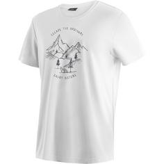 Maier Sports Dieter Print T-Shirt Herren Weiß