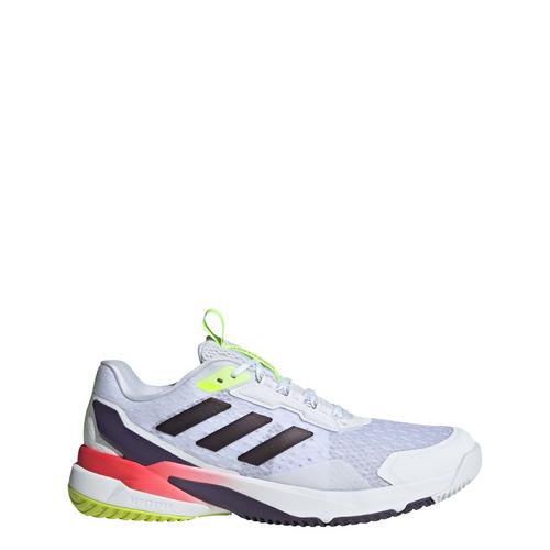 Rückansicht von adidas Crazyflight 6 Indoor Schuh Hallenschuhe Herren Cloud White / Aurora Met. / Semi Lucid Red