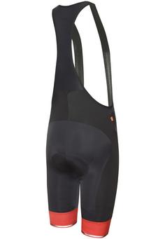 Rückansicht von RH+ Logo Evo Bibshort Bibtights Herren black-red code-reflex