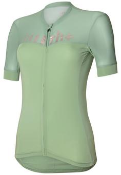 RH+ Logo W Jersey Fahrradtrikot Damen Eucalyptus-Pink Metallic