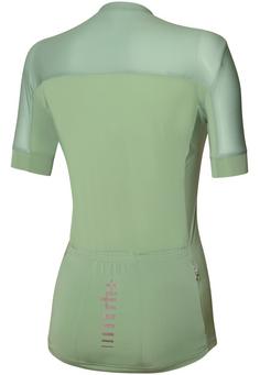 Rückansicht von RH+ Logo W Jersey Fahrradtrikot Damen Eucalyptus-Pink Metallic
