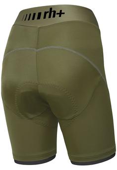 Rückansicht von RH+ 15cm W Short Fahrradtights Damen kaki-black