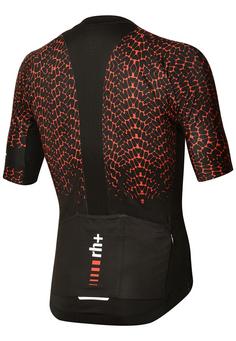 Rückansicht von RH+ Lab Jersey Fahrradtrikot Herren network black