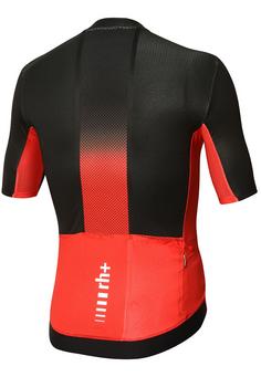 Rückansicht von RH+ Light Climber Jersey Fahrradtrikot Herren black-red code