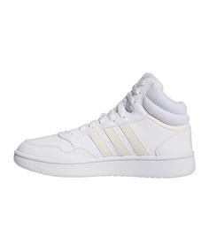 Rückansicht von adidas Hoops 3 Mid Sneaker Damen Weiß Sneaker Damen weiss