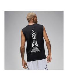 Rückansicht von Nike Sport Tanktop Tanktop Herren grau