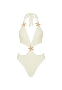 Moda Minx Starfish Plunge Badeanzug Damen - Coconut