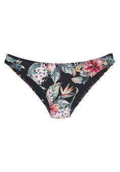 Lascana Bikini-Hose Bikini Hose Damen schwarz bedruckt