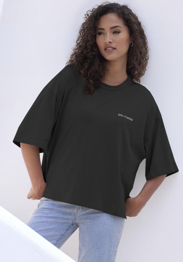 Copenhagen Studios Copenhagen Studios Oversize-Shirt T-Shirt Damen - schwarz - 0 | SportScheck
