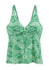 VENICE BEACH B&uuml;gel-Tankini-Top Bikini Oberteil Damen - gr&uuml;n bedruckt