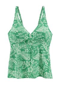 VENICE BEACH B&uuml;gel-Tankini-Top Bikini Oberteil Damen - gr&uuml;n bedruckt