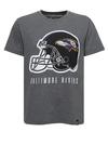 Re:Covered NFL Ravens Helmet Dark Core Printshirt - Dark Grey Marl