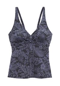 VENICE BEACH B&uuml;gel-Tankini-Top Bikini Oberteil Damen - schwarz bedruckt