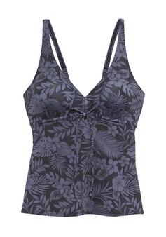 VENICE BEACH Bügel-Tankini-Top Tankini Oberteil Damen schwarz bedruckt
