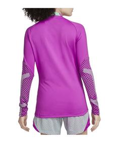 Rückansicht von Nike Strike Drill Top Damen Funktionssweatshirt Damen lilagruen