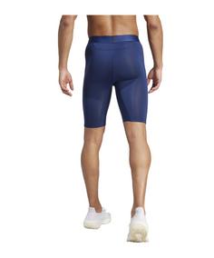 Rückansicht von adidas Techfit Short Tight Thermounterhose Herren dunkelblau