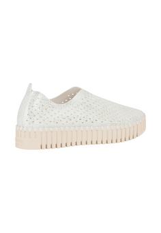 Rückansicht von Ilse Jacobsen TULIP3889 Slipper Damen weiß