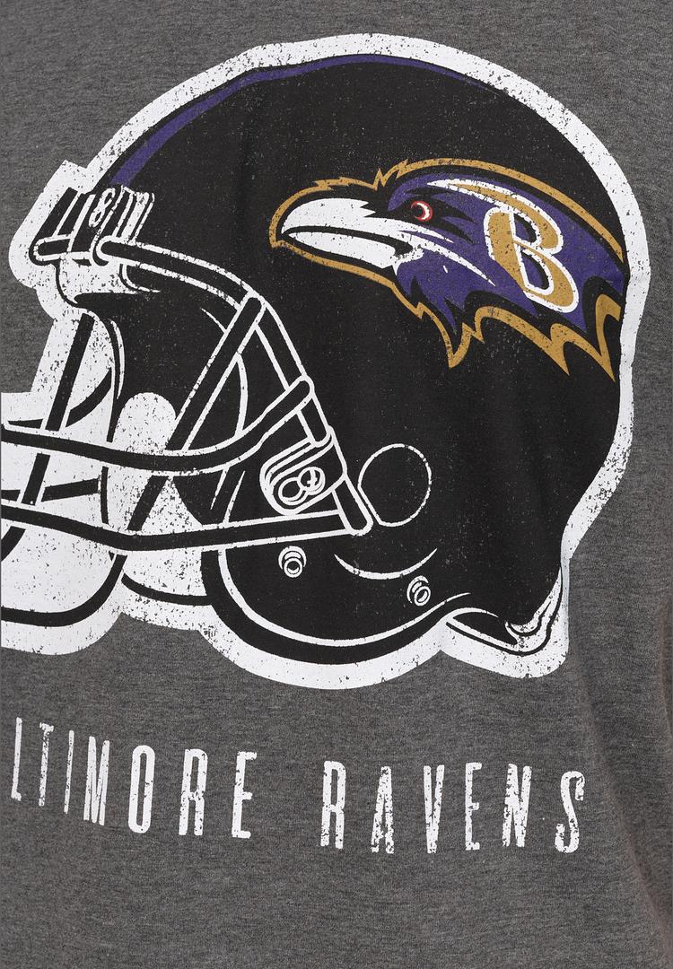 Re:Covered Re:Covered NFL Ravens Helmet Dark Core Printshirt - Dark Grey Marl - 0 | SportScheck
