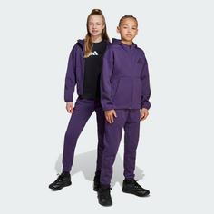 Rückansicht von adidas adidas Tapered-Leg Z.N.E. Kids Hose Stoffhose Kinder Aurora Plum / Aurora Black
