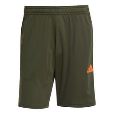 adidas Tiro 25 Essentials Shorts Fußballshorts Herren Night Cargo / Tent Green / Impact Orange