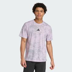 Rückansicht von adidas PrimeLift Graphic T-Shirt T-Shirt Herren Ice Lavender / Powder Plum / Grey
