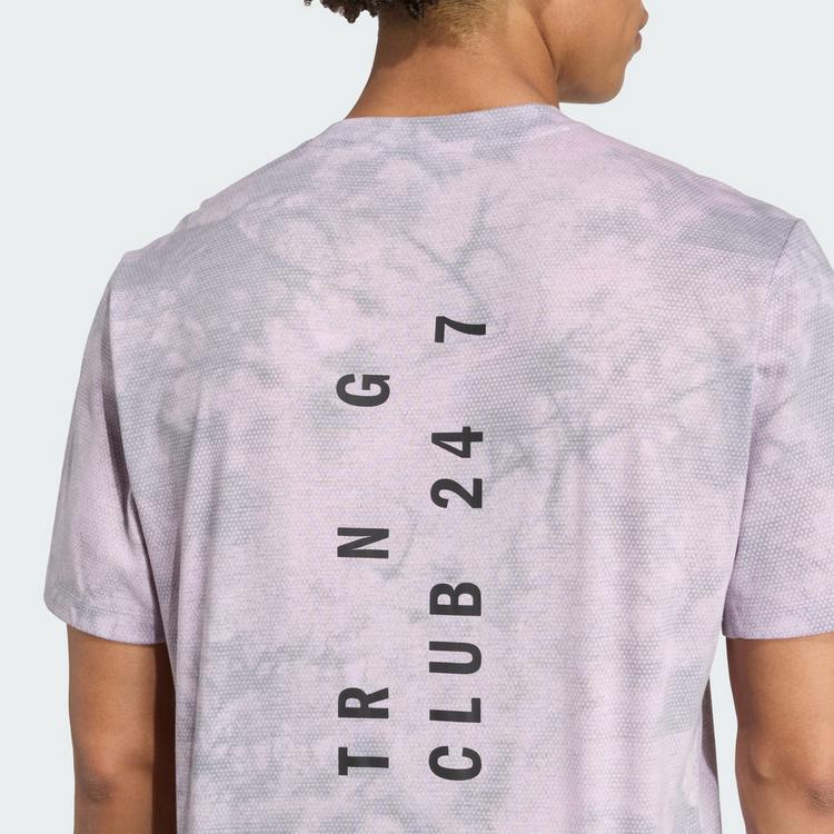 adidas adidas PrimeLift Graphic T-Shirt T-Shirt Herren - Ice Lavender / Powder Plum / Grey - 1 | SportScheck