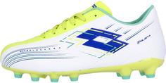 Lotto Solista Fußballschuhe Kinder BPB All White/Surf The Web/Sunny Lime