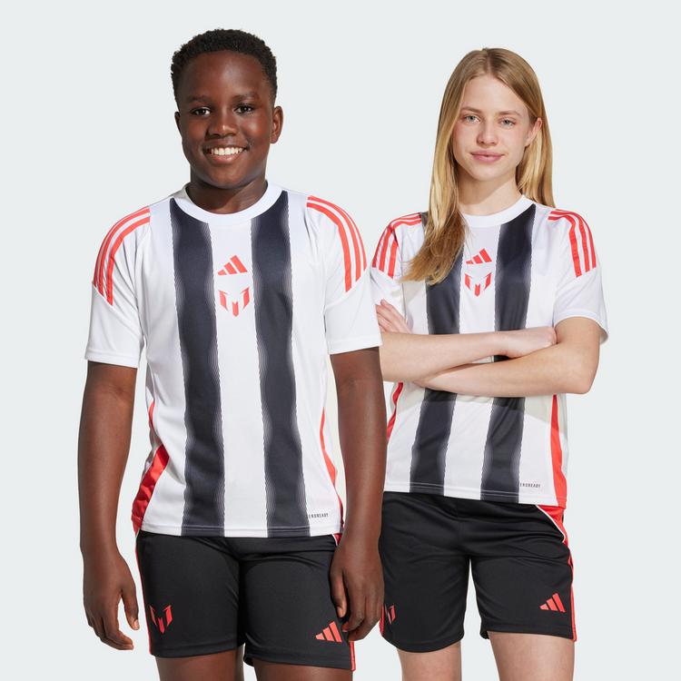 adidas adidas Messi Kids Trainingstrikot Trikot Kinder - White / Semi Lucid Red - 0 | SportScheck