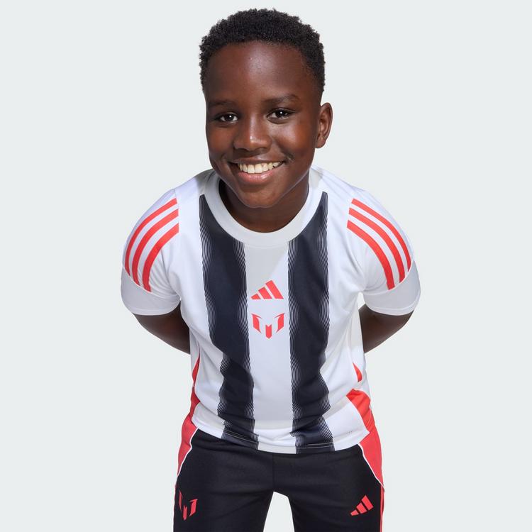 adidas adidas Messi Kids Trainingstrikot Trikot Kinder - White / Semi Lucid Red - 2 | SportScheck