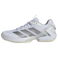 adidas Adizero Ubersonic 5 Clay Tennisschuh Tennisschuhe Damen Cloud White / Silver Metallic / Cloud White