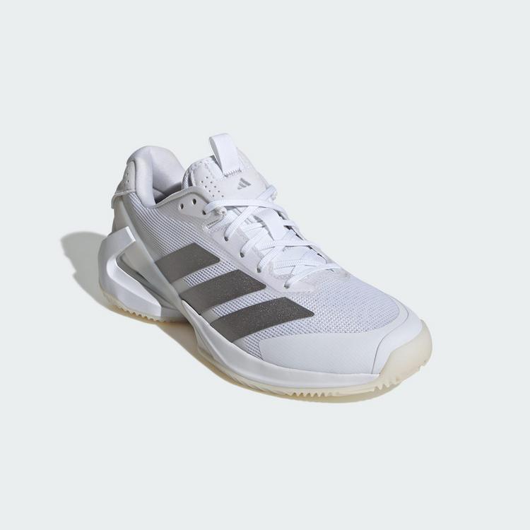 adidas adidas Adizero Ubersonic 5 Clay Tennisschuh Tennisschuhe Damen - Cloud White / Silver Metallic / Cloud White - 3 | SportScheck