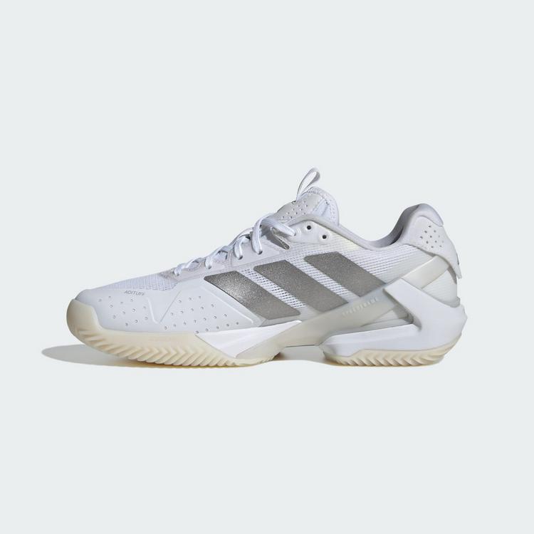 adidas adidas Adizero Ubersonic 5 Clay Tennisschuh Tennisschuhe Damen - Cloud White / Silver Metallic / Cloud White - 5 | SportScheck