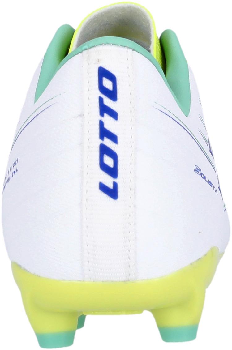 Lotto Lotto Solista Fu&szlig;ballschuhe Kinder - BPB All White/Surf The Web/Sunny Lime - 3 | SportScheck