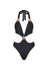 Moda Minx Starfish Plunge Badeanzug Damen - Black