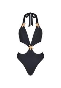 Moda Minx Starfish Plunge Badeanzug Damen - Black