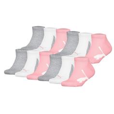 PUMA Socken Freizeitsocken Grau/Weiß/Rosa