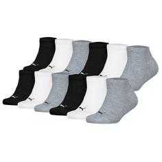 PUMA Socken Freizeitsocken Schwarz/Weiß/Grau