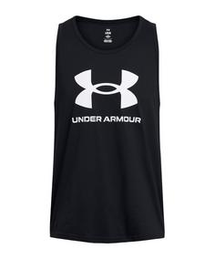 Under Armour Sportstyle Logo Tanktop Funktionstop Herren schwarz