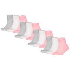 PUMA Socken Freizeitsocken Grau/Weiß/Rosa