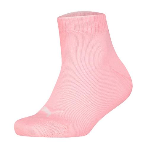 Rückansicht von PUMA Socken Freizeitsocken Grau/Weiß/Rosa
