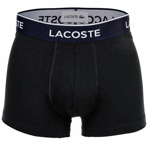 Rückansicht von Lacoste Boxershort Hipster Herren Schwarz/Blau/Grün