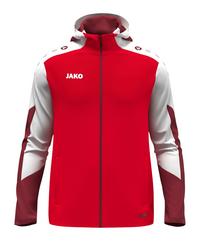 JAKO Dynamic Kapuzenjacke Kids Trainingsjacke Kinder - rotweiss