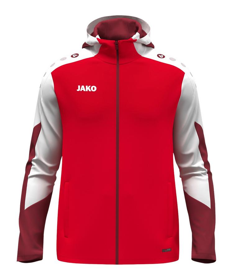 JAKO JAKO Dynamic Kapuzenjacke Kids Trainingsjacke Kinder - rotweiss - 0 | SportScheck