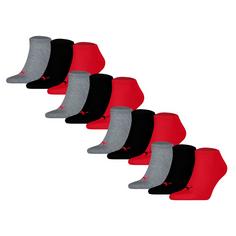 PUMA Socken Freizeitsocken Schwarz/Grau/Rot
