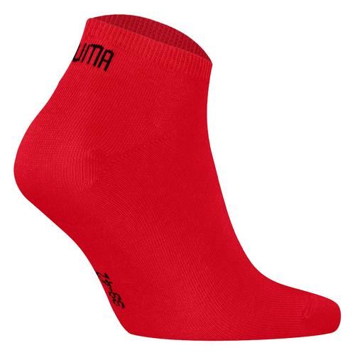 Rückansicht von PUMA Socken Freizeitsocken Schwarz/Grau/Rot