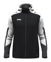JAKO Dynamic Kapuzenjacke Kids Trainingsjacke Kinder - schwarzweissgrau