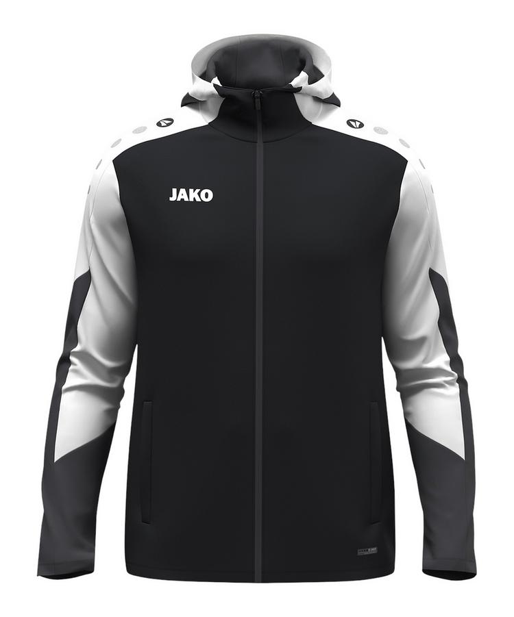 JAKO JAKO Dynamic Kapuzenjacke Kids Trainingsjacke Kinder - schwarzweissgrau - 0 | SportScheck