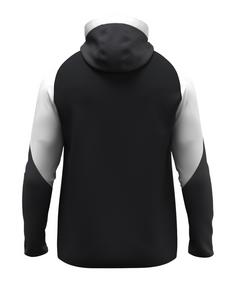 Rückansicht von JAKO Dynamic Kapuzenjacke Kids Trainingsjacke Kinder schwarzweissgrau