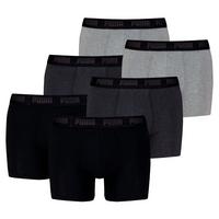 PUMA Boxershort Unterhose Herren - Schwarz/Grau